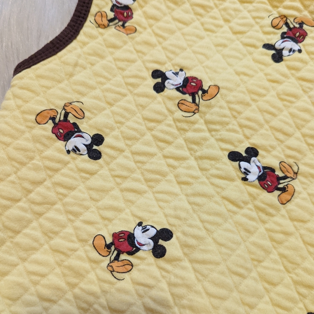 Vintage Mickey mouse yellow vest fits size 4 - Picture 4 of 5
